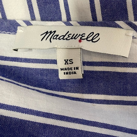 Madewell Peasant Top in Shea Stripe Sz XS - Picture 14 of 15